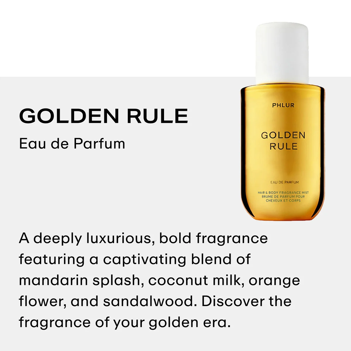 Perfume Fragrance Hair Spray - PHLUR Golden Rule رذاذ عطري للشعر