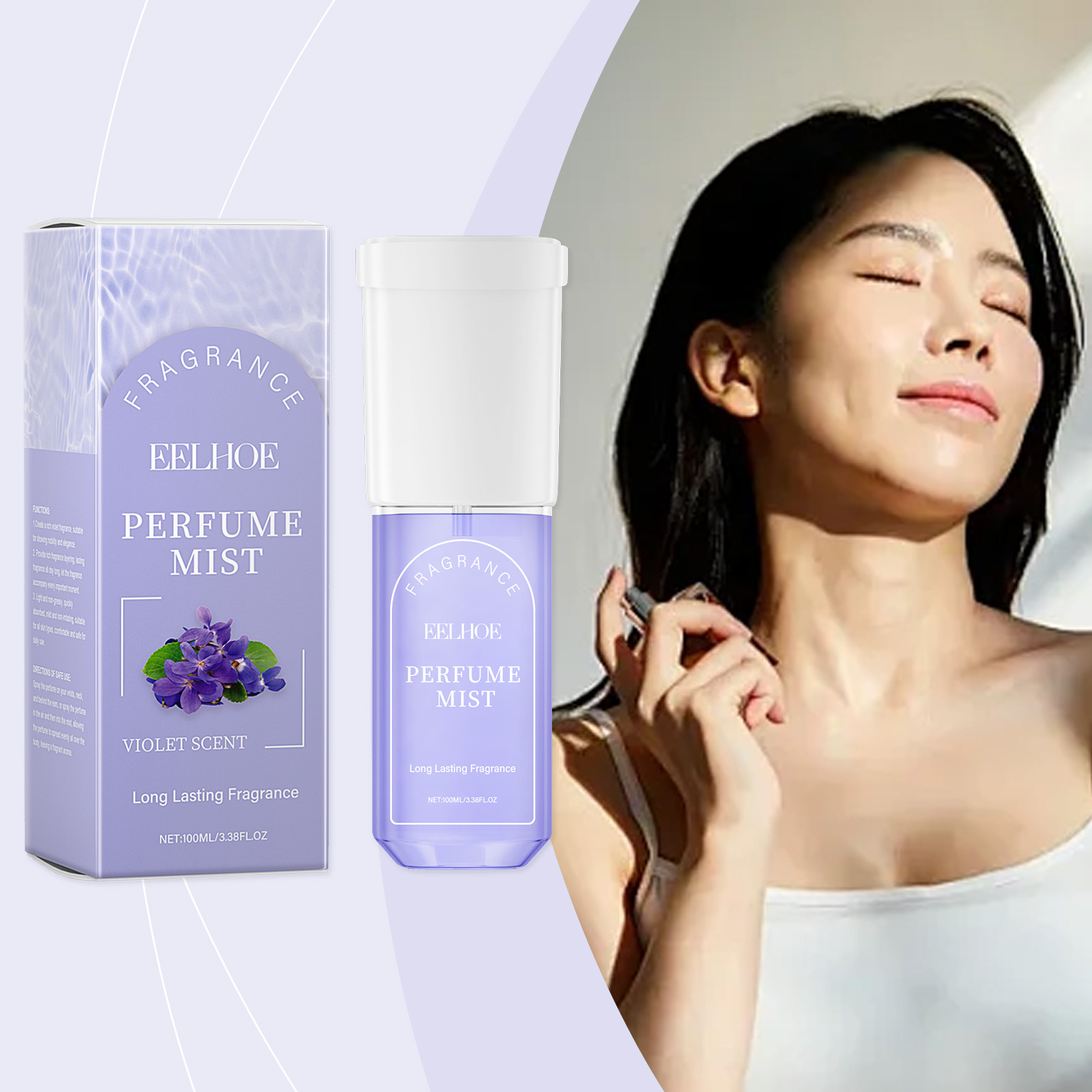Perfume Fragrance Hair Spray - رذاذ عطر الجسم برائحة الشعر، بشرة