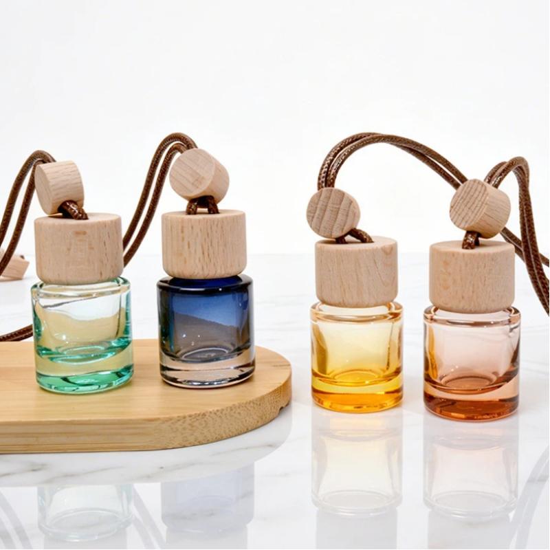 Perfume Fragrance Diffuser - زجاجة عطر صغيرة مستديرة للسيارة، ناشر