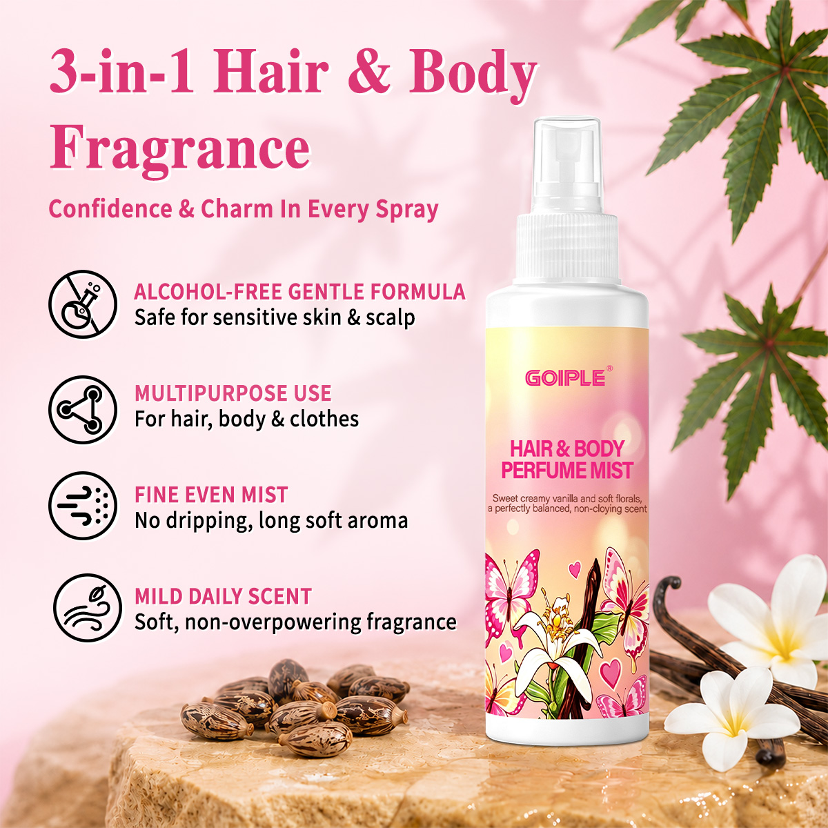 رذاذ عطري للشعر والجسم، عطر خف - مراجعة Perfume Fragrance Hair Spray وسعره