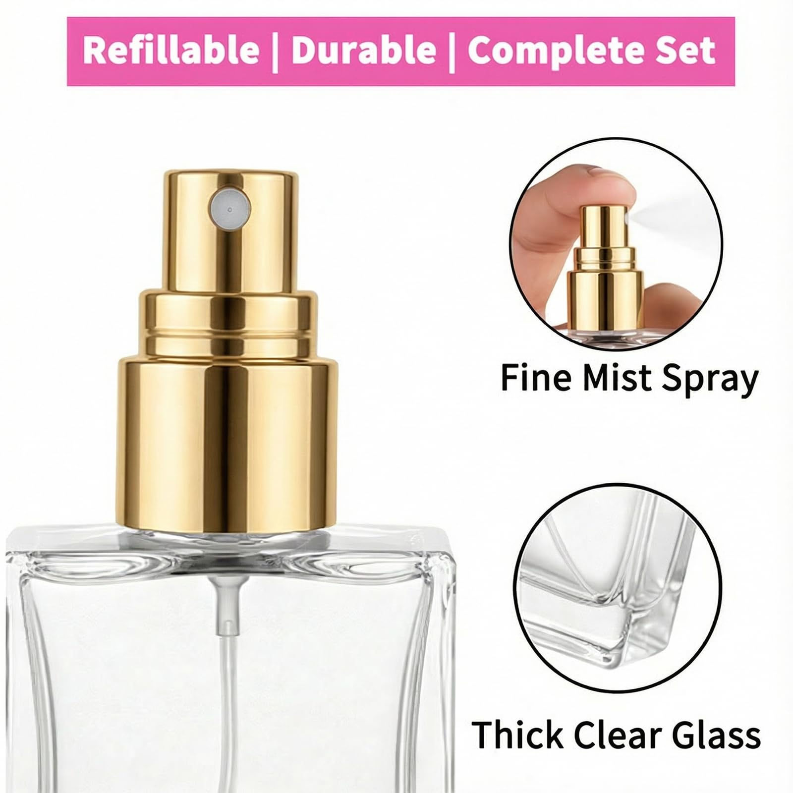 زجاجات عطر زجاجية شفافة عالية  - مراجعة Perfume Fragrance Story وسعره