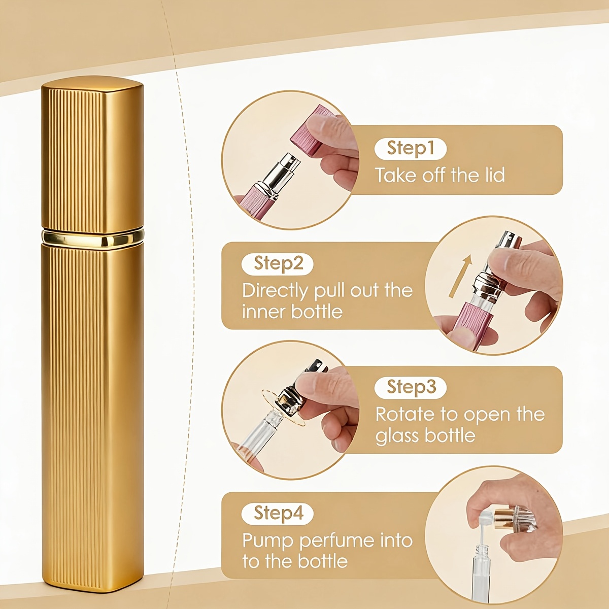 طقم من قطعتين، زجاجة عطر قابلة - مراجعة Perfume Fragrance Dispenser وسعره